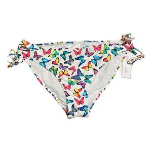 Salt & Cove High Rise Bikini Bottom Butterfly Print L